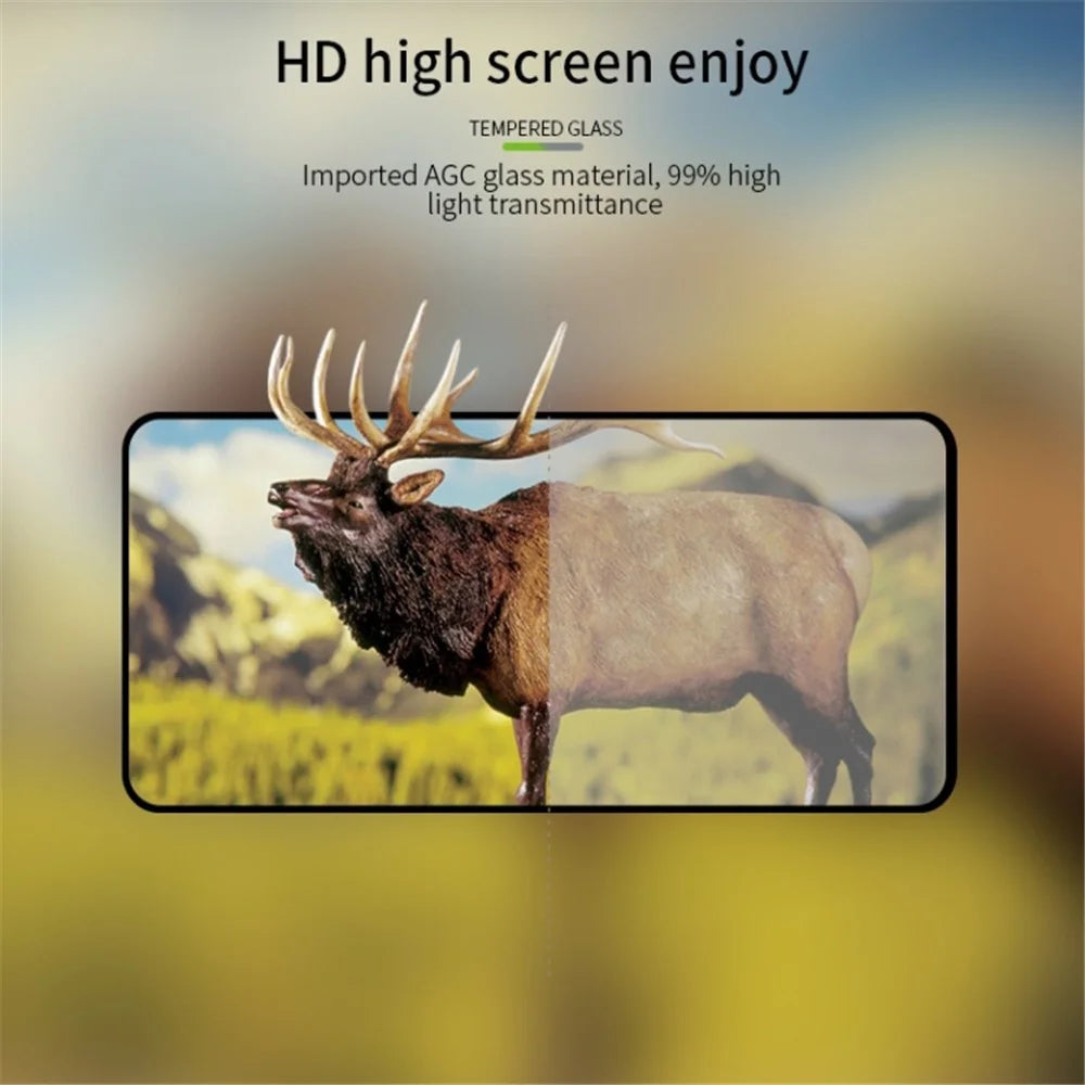 For Samsung Galaxy S23 FE Full Glue Tempered Glass Screen Protector Silk Printing Full Cover Film - 6