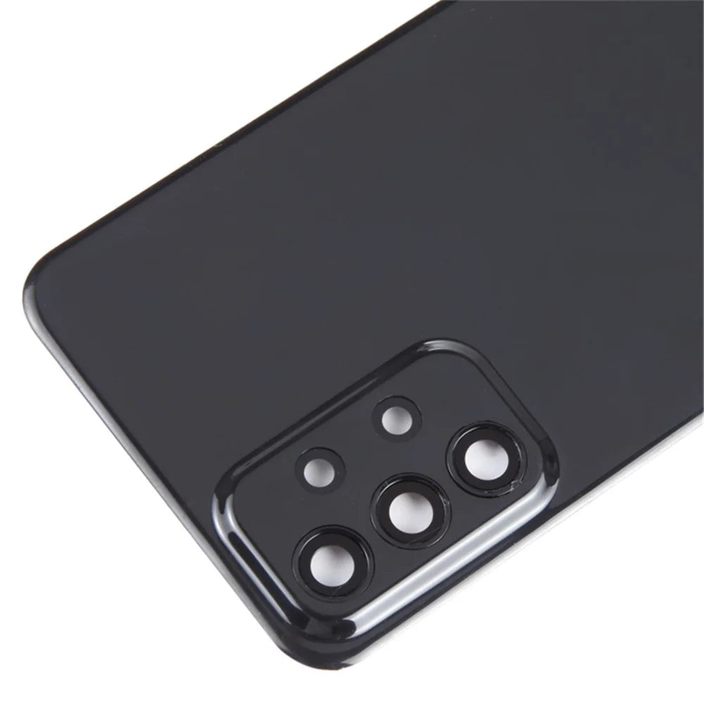 For Samsung Galaxy A23 5G (Global Version) A236 OEM Battery Housing with Adhesive Sticker + Camera Lens Cover - Black - 5