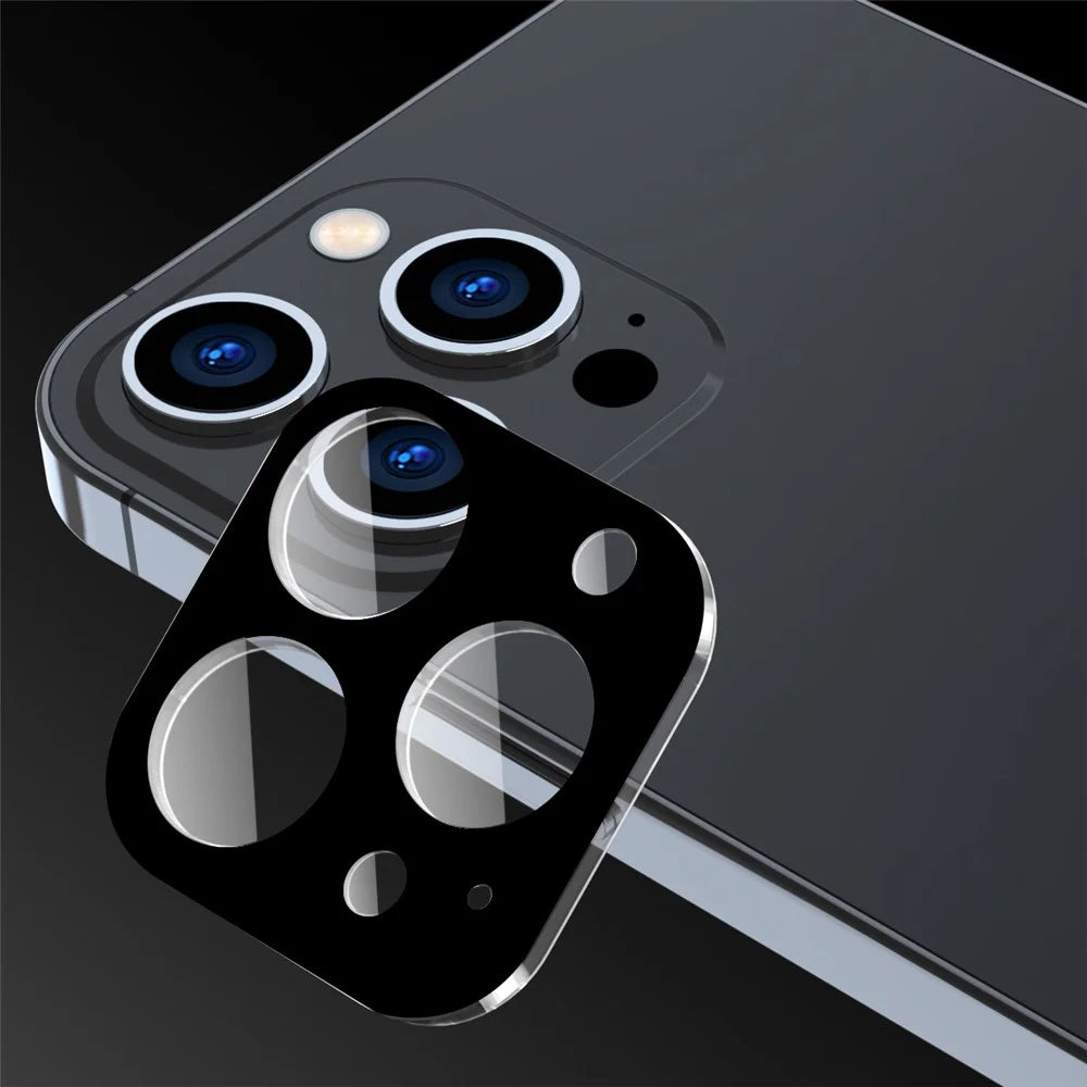ENKAY HAT PRINCE 2Pcs for iPhone 15 Pro / 15 Pro Max Tempered Glass Camera Lens Film Silk Printing Full Cover Lens Protector - 4
