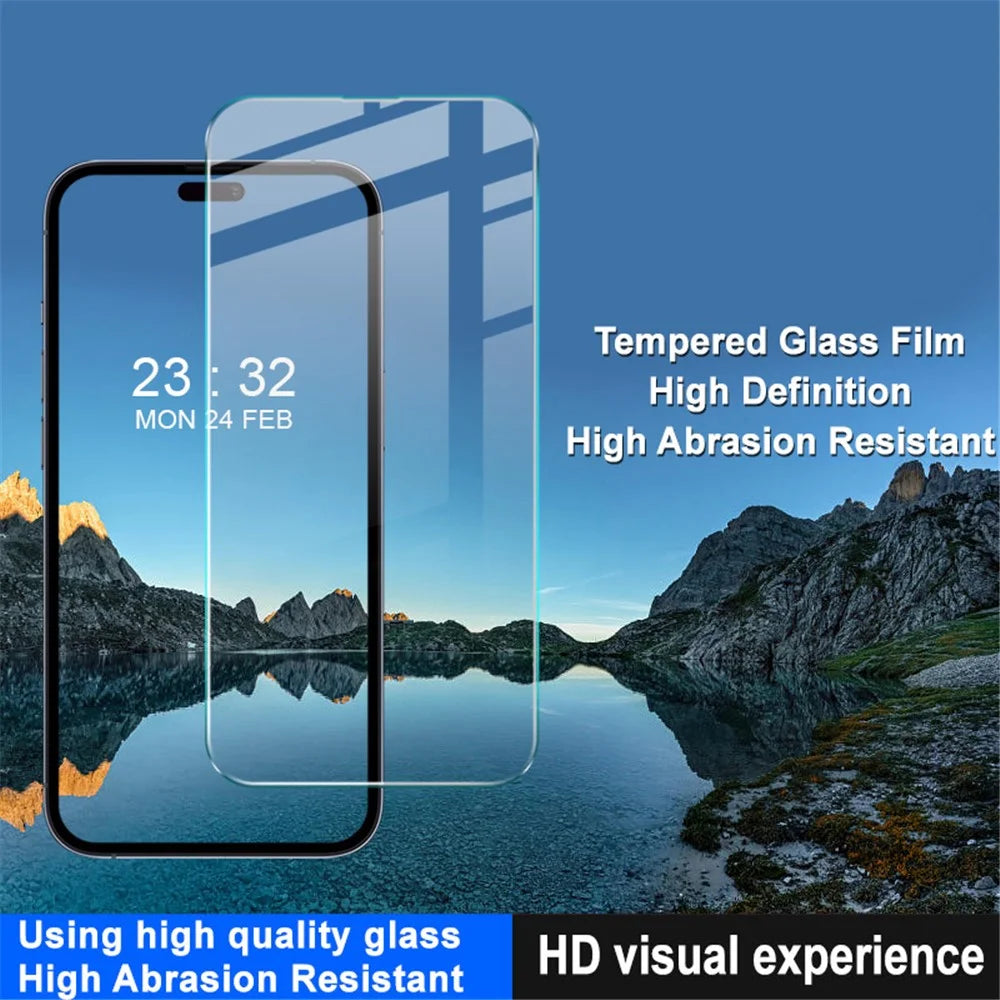 IMAK H Series For iPhone 15 Pro Max Tempered Glass Phone Screen Protector Anti-explosion Screen Film - 5