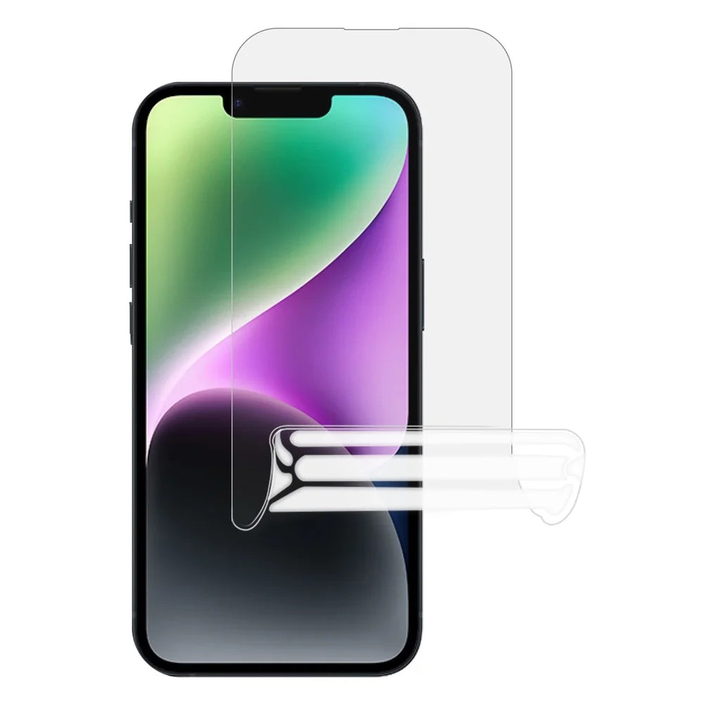 For iPhone 15 Soft PET Ultra Clear Anti-Fingerprint Hydrogel Film Anti-Scratch Cell Phone Screen Protector - 1