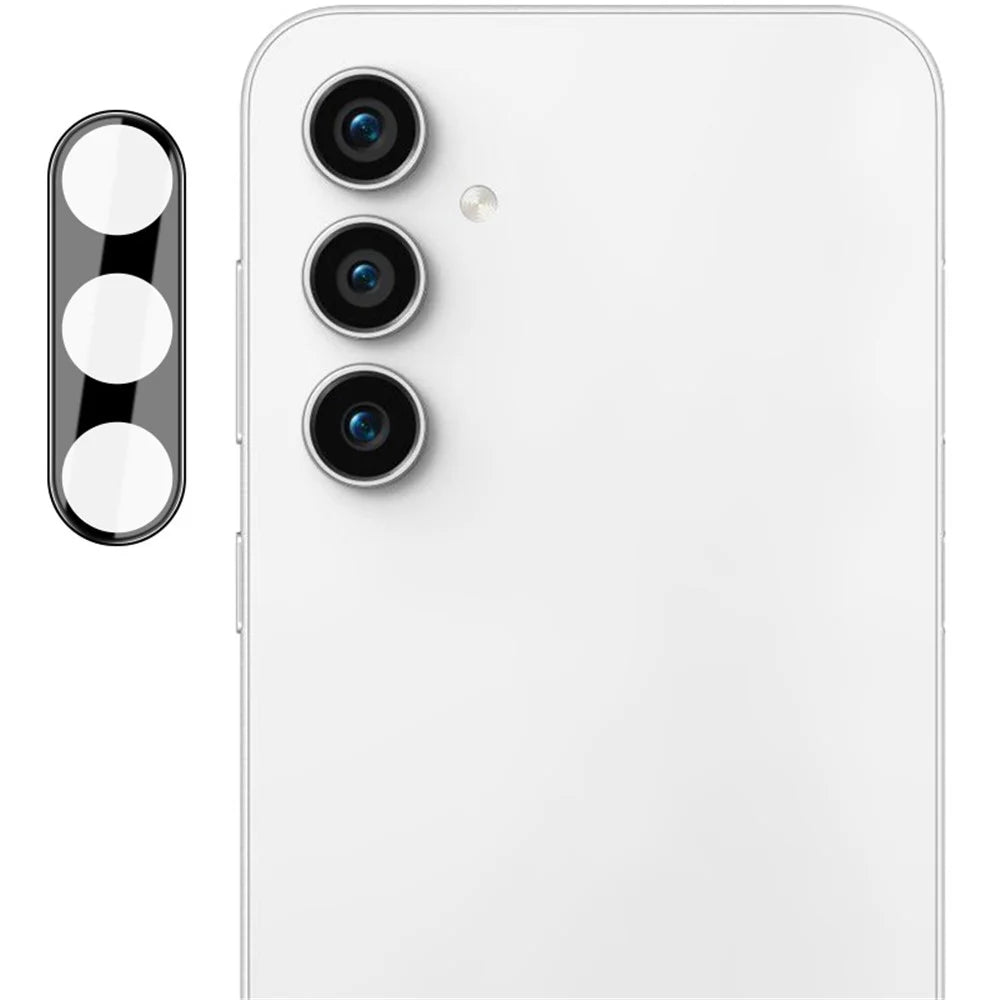 IMAK Tempered Glass Lens Film for Samsung Galaxy S23 FE , Camera Lens Protector+Acrylic Lens Cap (Black Version) - 2