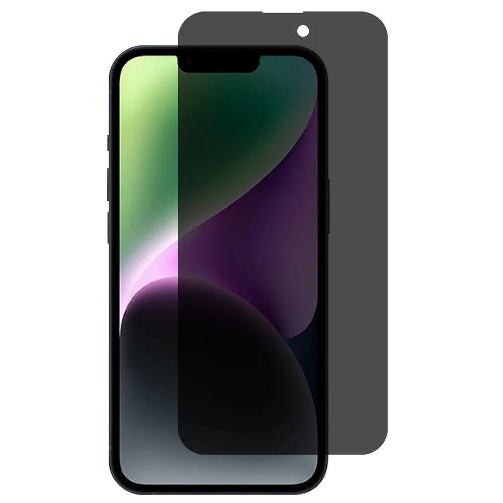 For iPhone 15 Plus Privacy Screen Protector 180-Degree Anti-Spy Tempered Glass Full Coverage Film - 1