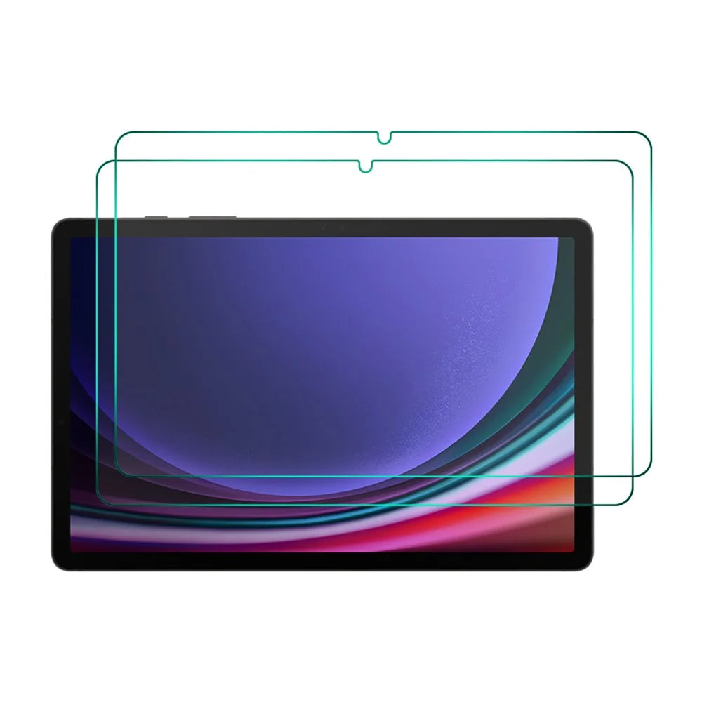 ENKAY HAT PRINCE 2Pcs For Samsung Galaxy Tab S7 / S8 / S9 / S10 FE / S9 FE 0.33mm Screen Protector 9H 2.5D High Aluminium-Silicon Glass Tablet Film - 1