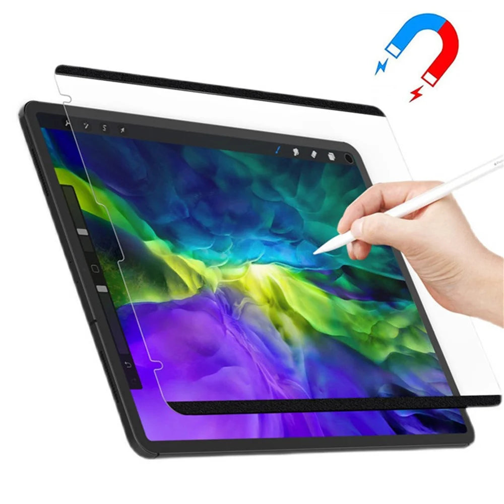 PVC Screen Protector for Samsung Galaxy Tab S10 FE / S9 FE / S7 / S8 / S9 Paper-Feel Magnetic Full Cover Film - 3