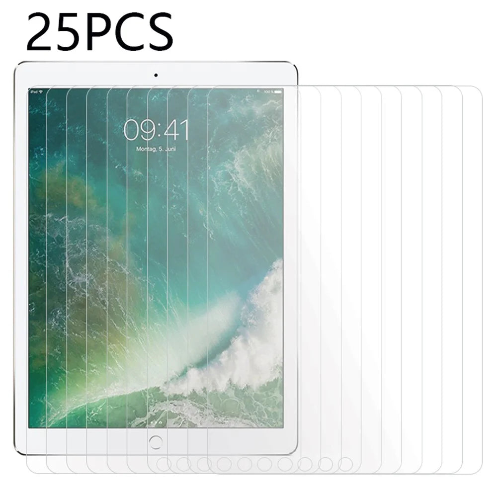 25Pcs For iPad Pro 12.9 (2017) Tempered Glass Film High Transparency Anti-Dust Screen Protector (No Package, with Wipes Set, Dust-absorber, Guide Sticker) - 1