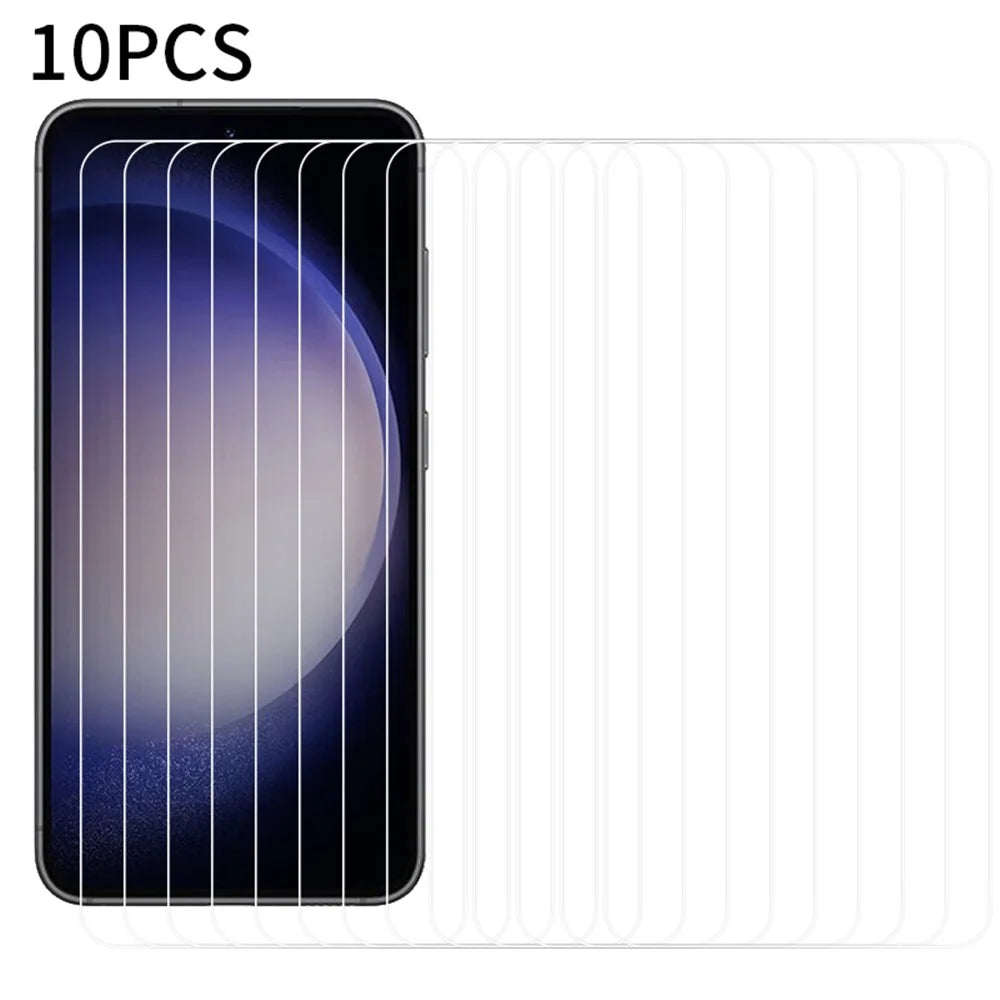 RURIHAI 10Pcs For Samsung Galaxy S23 FE 0.18mm 2.5D Arc Edge High Aluminum-silicon Glass Screen Protector Film - 1