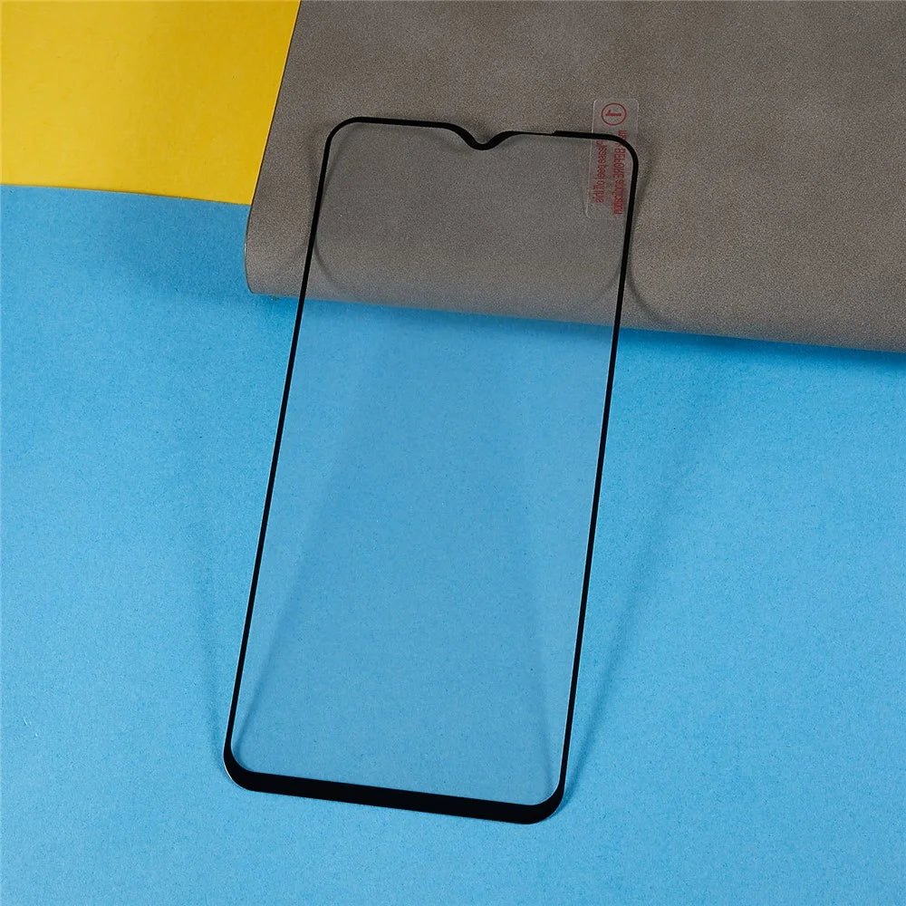 For Oppo A58 5G Silk Printing Tempered Glass Full Glue Anti-explosion Full Screen Protector - 3