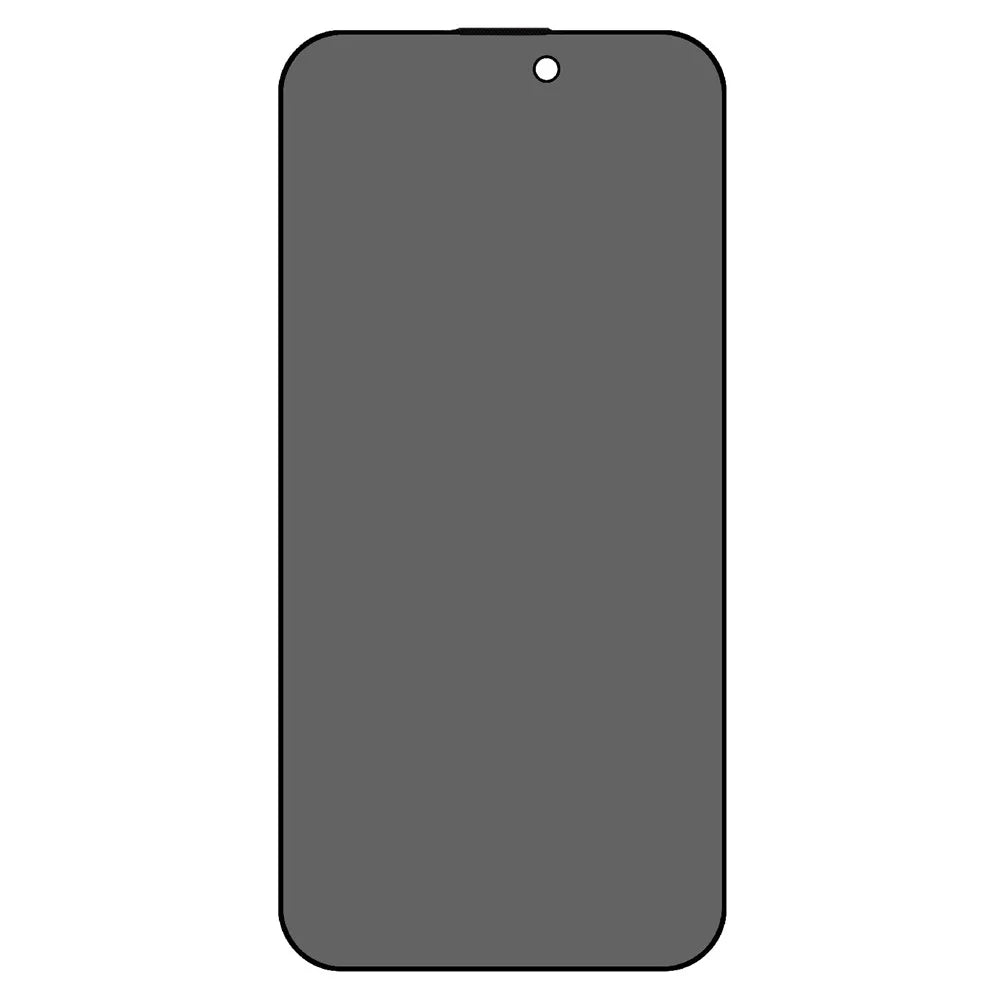 For iPhone 15 Plus Silk Printing 180 Degree Anti-Spy Tempered Glass Full Screen Protector Film - 2