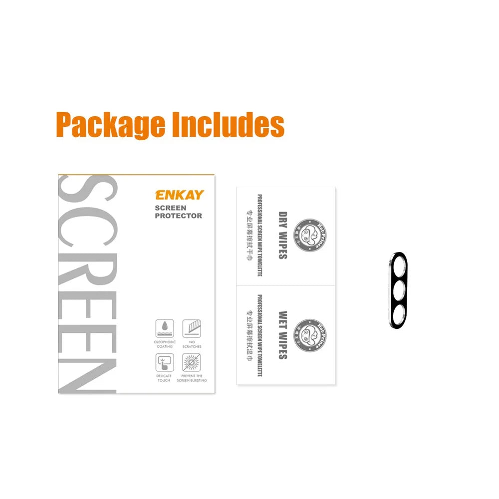 ENKAY HAT PRINCE For Samsung Galaxy A54 5G Full Cover Camera Lens Protector Silk Printing Tempered Glass Lens Film - 6