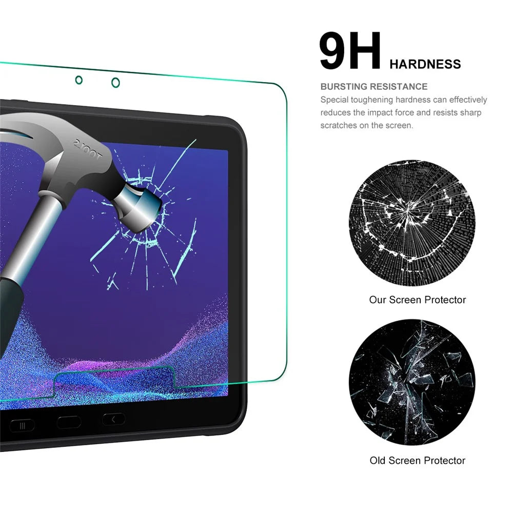 ENKAY HAT PRINCE For Samsung Galaxy Tab Active4 Pro / Active Pro Screen Protector 0.33mm 9H 2.5D High Aluminium-Silicon Glass Film - 4