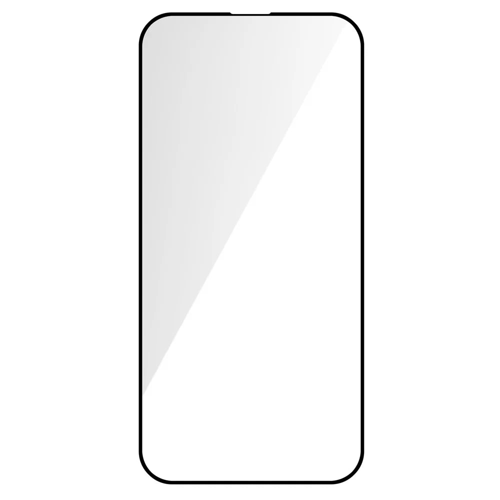 For iPhone 15 Plus Silk Printing Screen Protector Tempered Glass Diamond Cut Edge Full Cover Film - 2