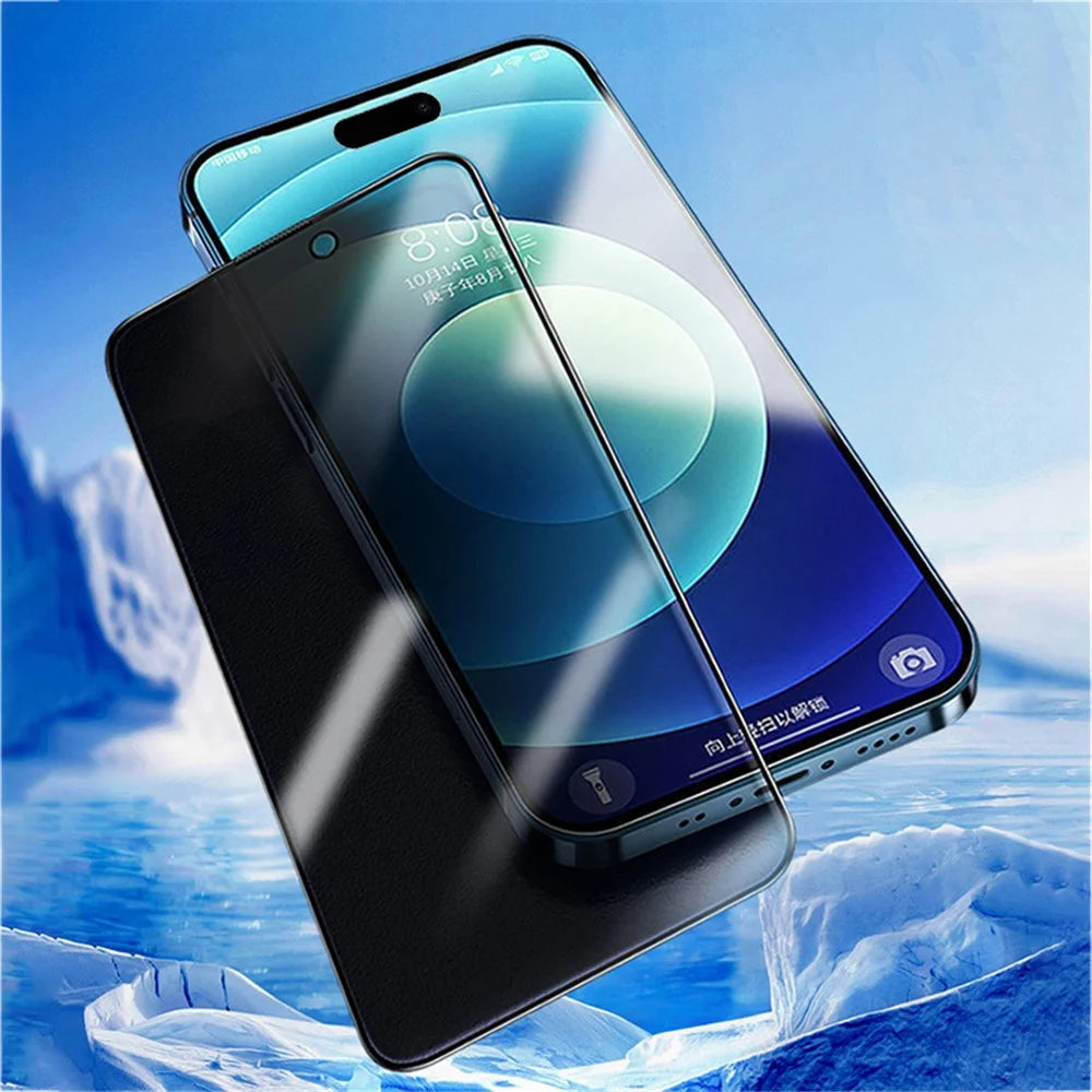 X-LEVEL For iPhone 16 Plus / 14 Pro Max / 15 Plus Anti-Spy Full Screen Protector 2.5D Silk Printing Full Glue Tempered Glass Film - 4