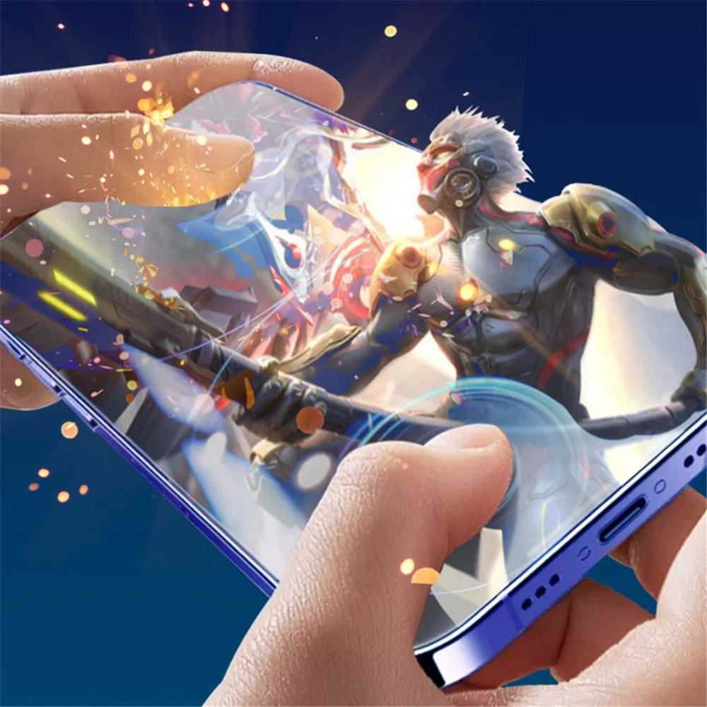 X-LEVEL For iPhone 16 / 15 / 14 Pro Tempered Glass Anti-Spy Film Silk Printing 2.5D Full Glue Full Screen Protector - 5