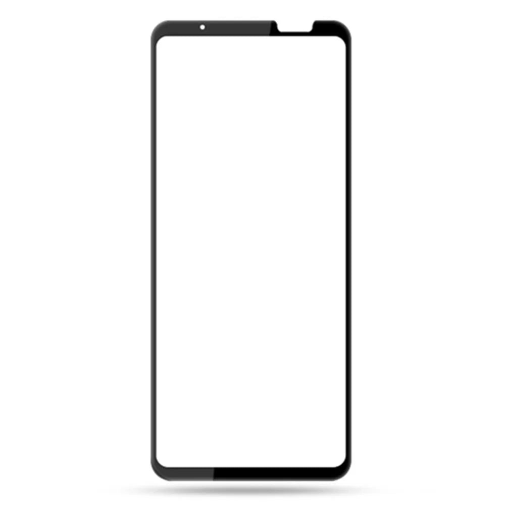 AMORUS Screen Protector for Asus ROG Phone 7 5G , Cover Silk Printing Full Glue Tempered Glass Film Guard - Black - 2