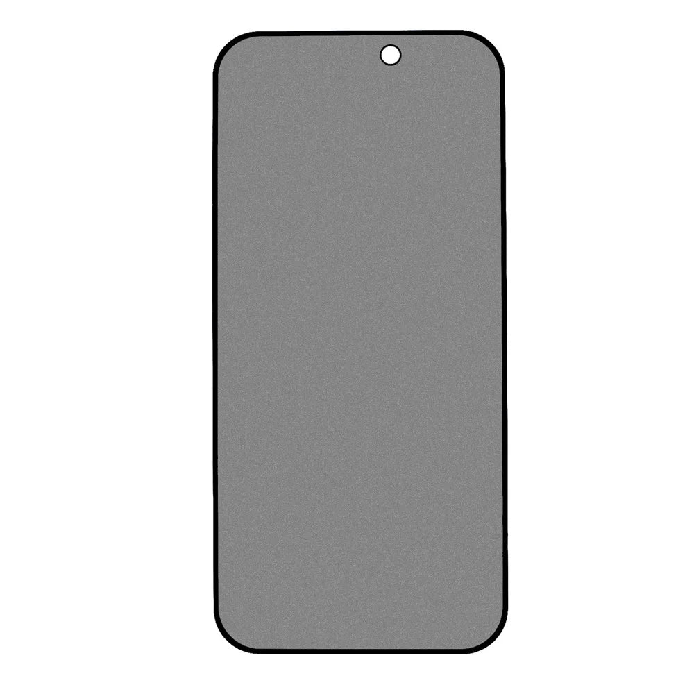 2Pcs for iPhone 15 Plus 180-degree Anti-spy Full Screen Protector Matte Tempered Glass Film with Anti-dust Net - 2