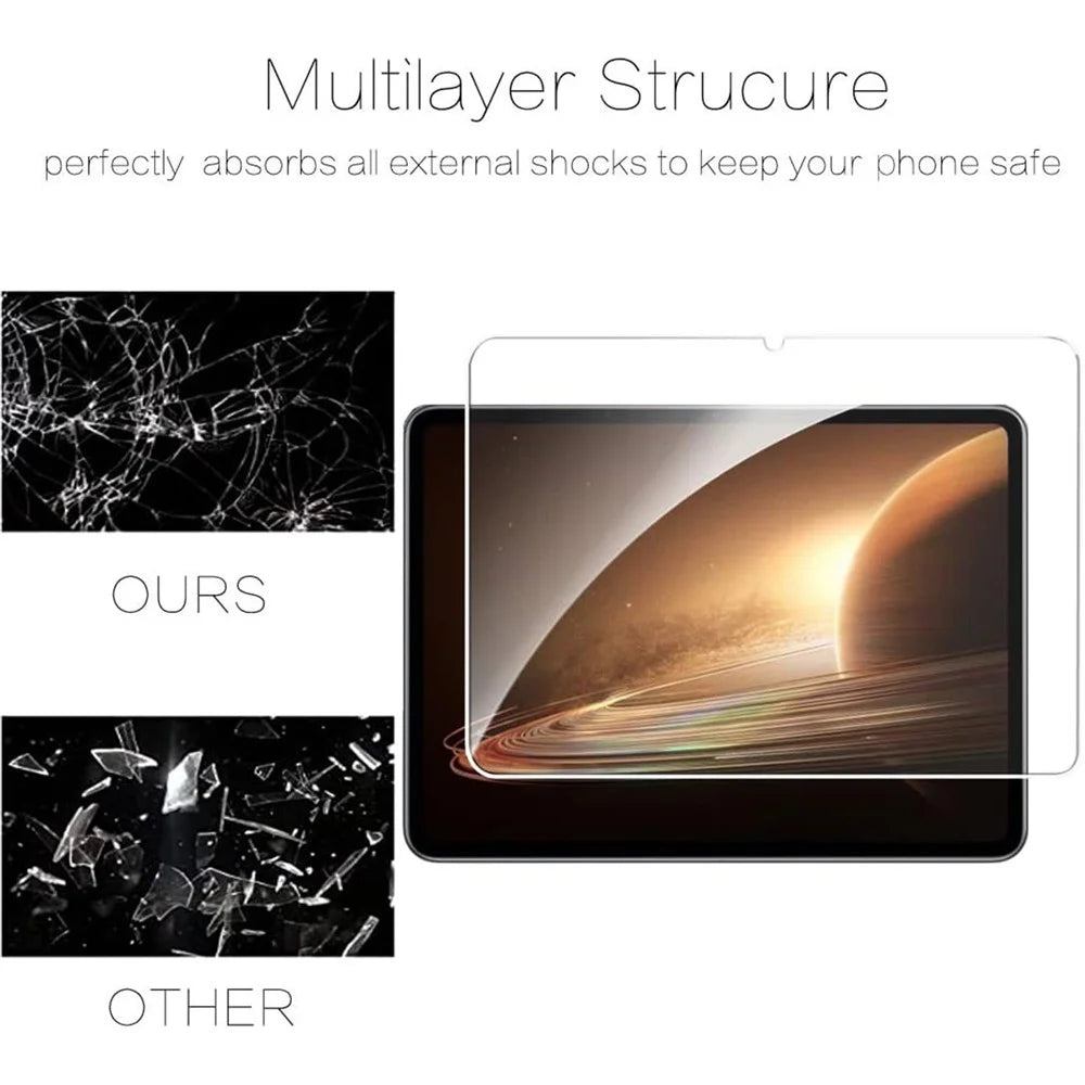 For Oppo Pad 2 Tempered Glass 2.5D Straight Edge Full Cover Tablet Screen Protector - 4