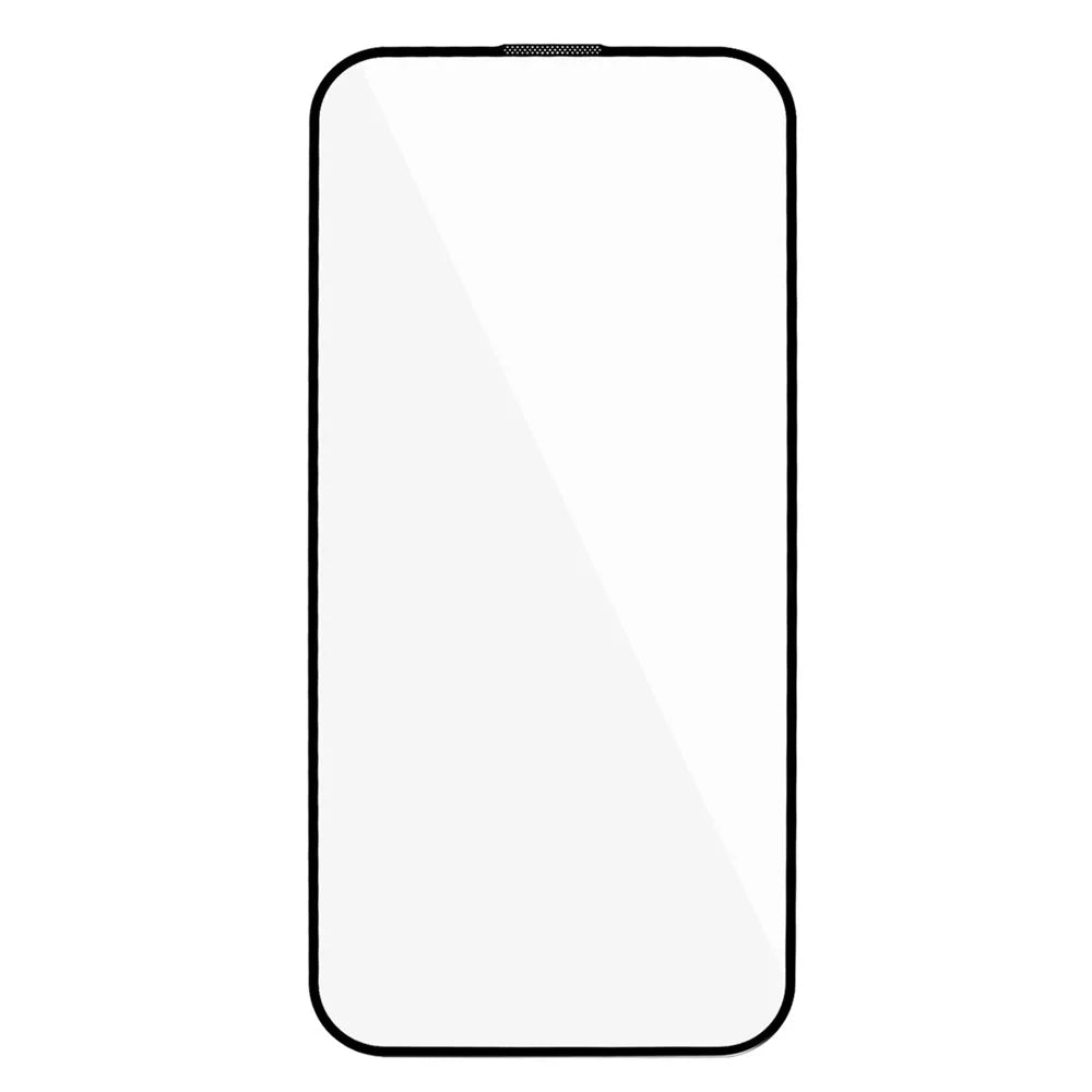 For iPhone 15 Plus Silk Print Full Coverage Tempered Glass Film Full Glue 9D Anti-scratch Screen Protector - 2