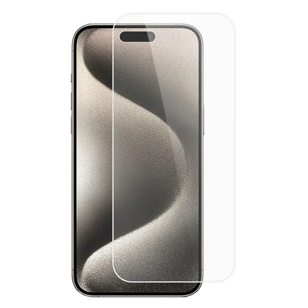 RURIHAI 0.18mm Phone Screen Protector for iPhone 15 Pro Max , 2.5D Arc Edge High Aluminum-silicon Glass Film - 1