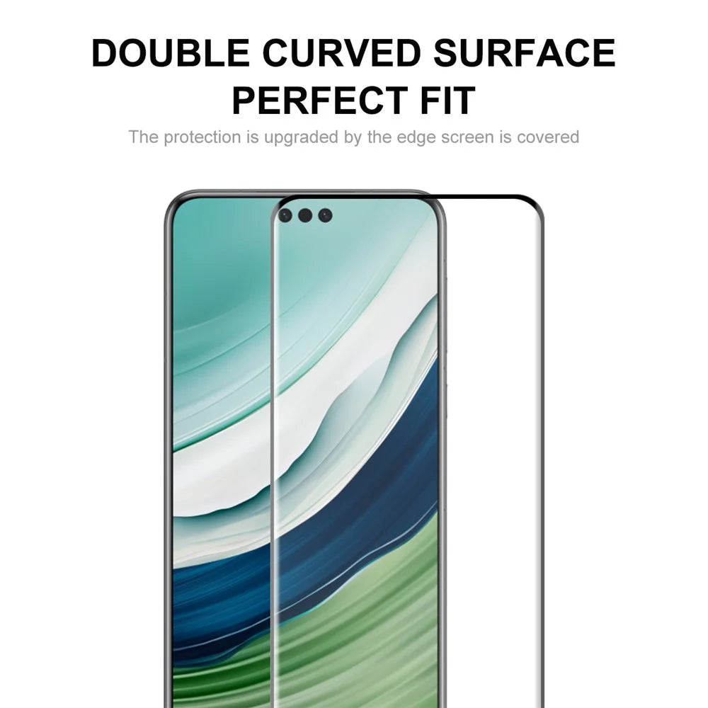 ENKAY HAT PRINCE Tempered Glass Film for Huawei Mate 60 Pro+ / Mate 60 Pro Side Glue 3D Curved Hot Bending Screen Protector Support Fingerprint Unlock - 2