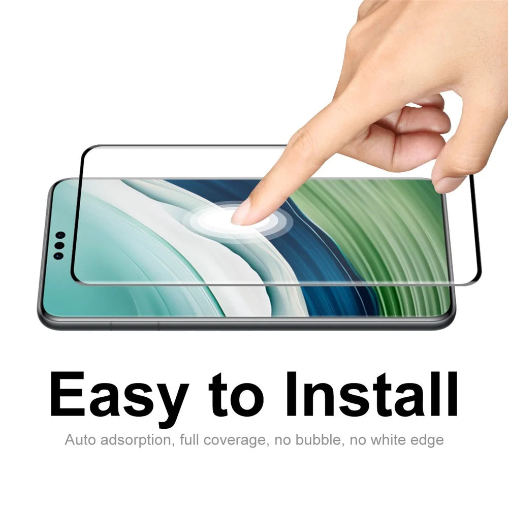ENKAY HAT PRINCE Tempered Glass Film for Huawei Mate 60 Pro+ / Mate 60 Pro Side Glue 3D Curved Hot Bending Screen Protector Support Fingerprint Unlock - 5