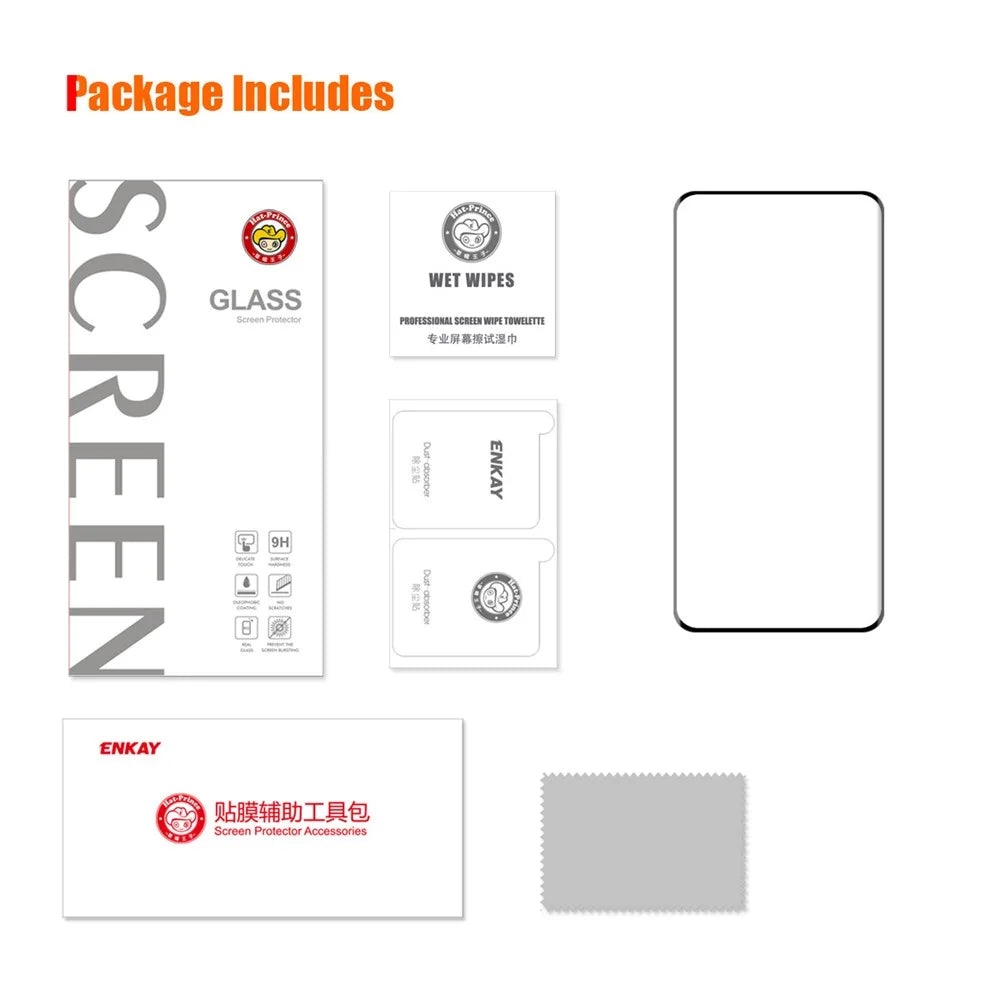 ENKAY HAT PRINCE Tempered Glass Film for Huawei Mate 60 Pro+ / Mate 60 Pro Side Glue 3D Curved Hot Bending Screen Protector Support Fingerprint Unlock - 7