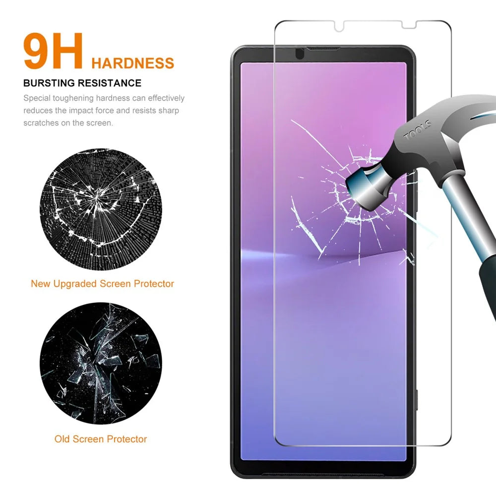 ENKAY HAT PRINCE 2Pcs 2.5D Arc Edge Screen Protector for Sony Xperia 10 V High Aluminium-silicon Glass Film - 2