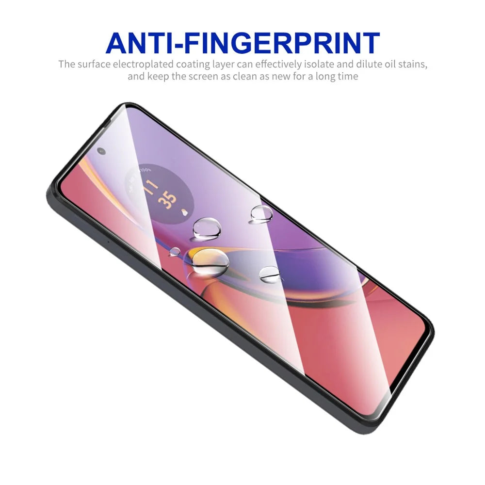 ENKAY HAT PRINCE For Motorola Moto G84 5G Phone Screen Protector Silk Print 2.5D High Aluminium-silicon Glass Film - 5