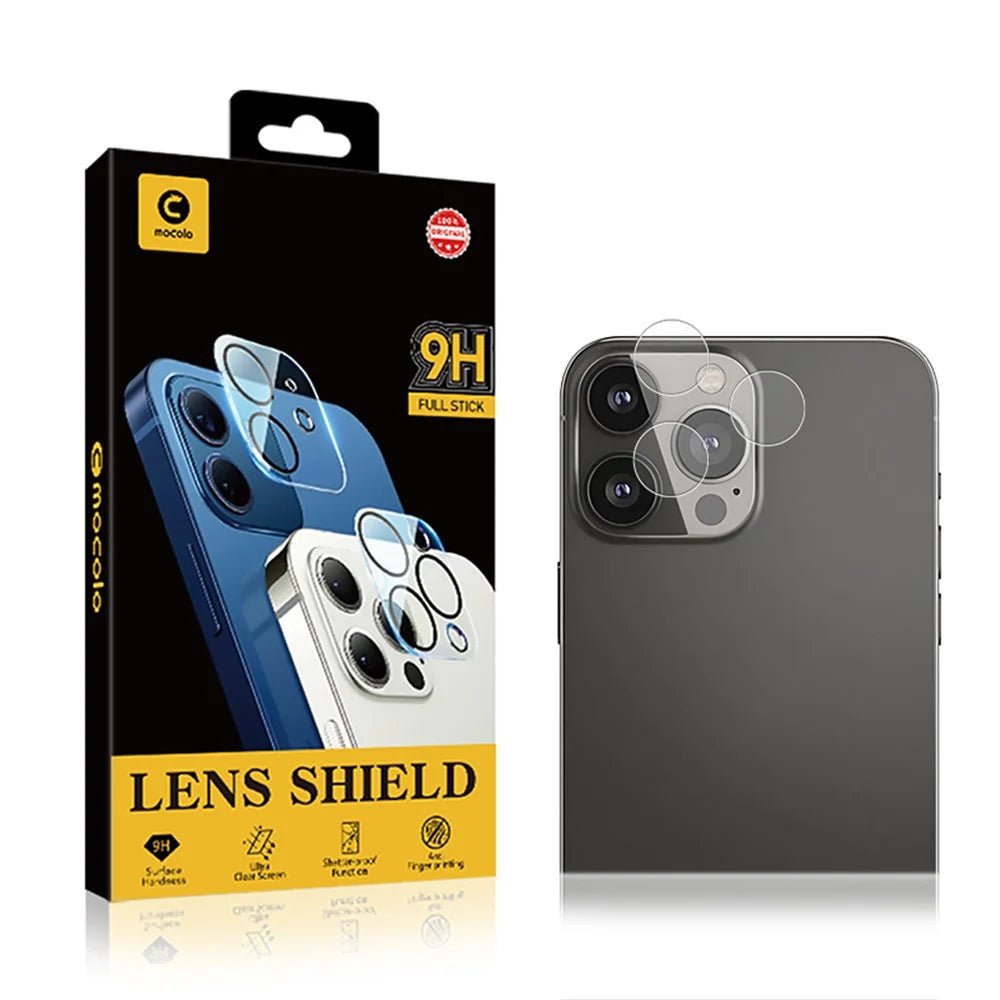 MOCOLO For iPhone 15 Pro Max Lens Film 9H Tempered Glass HD Camera Lens Protector - Transparent - 5