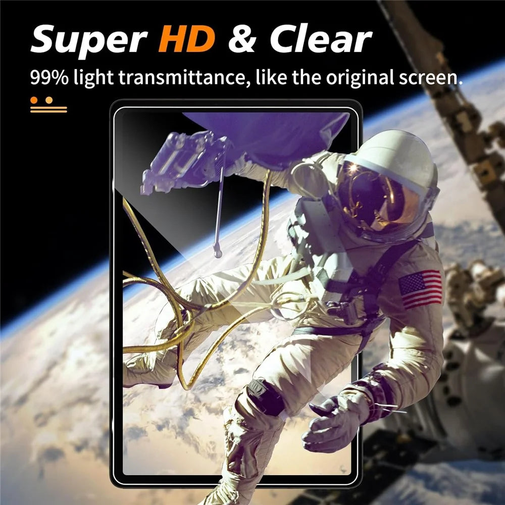 For Samsung Galaxy Tab S11 / S10 Lite / S10 FE / S9 FE Tempered Glass Screen Protector 2.5D Straight Edge Film - 3