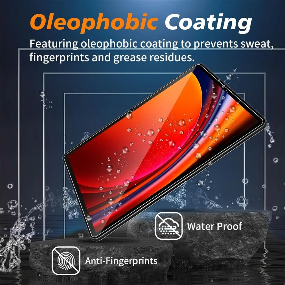 For Samsung Galaxy Tab S11 / S10 Lite / S10 FE / S9 FE Tempered Glass Screen Protector 2.5D Straight Edge Film - 5