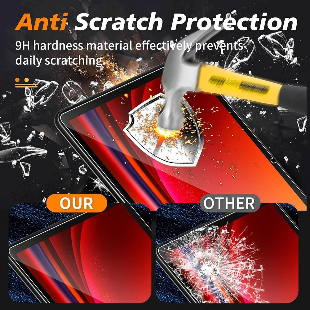For Samsung Galaxy Tab S11 / S10 Lite / S10 FE / S9 FE Tempered Glass Screen Protector 2.5D Straight Edge Film - 6