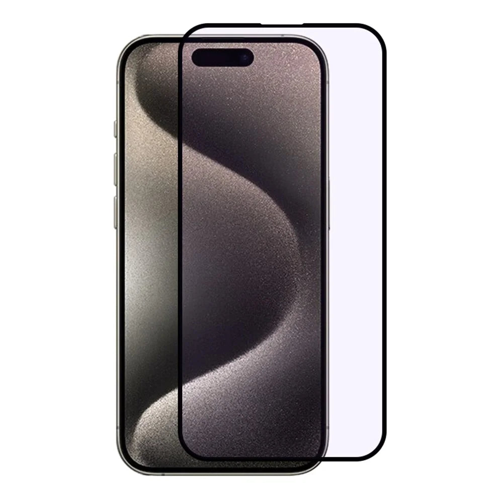 RURIHAI For iPhone 15 Pro Anti-Blue-Ray Screen Protector Anti-fingerprint 0.26mm 2.5D Tempered Glass Film - 1