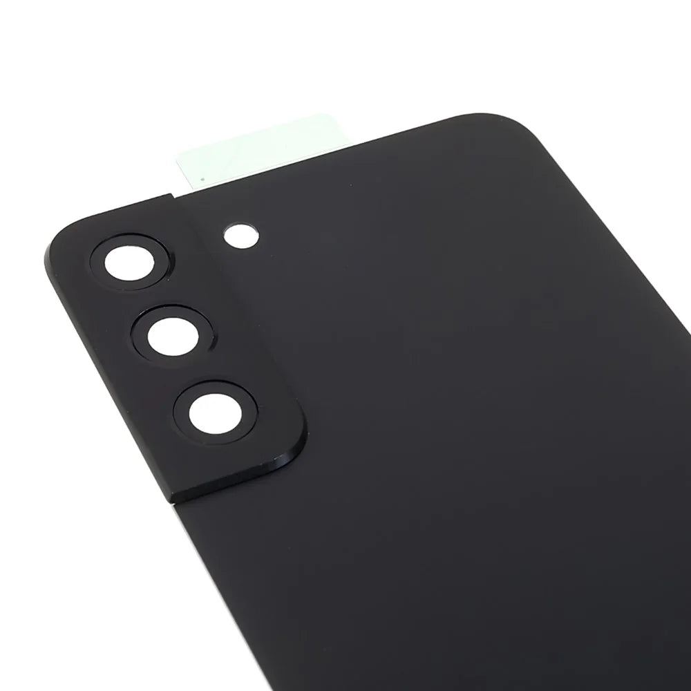 For Samsung Galaxy S22+ 5G S906 Battery Housing with Adhesive Sticker + Camera Lens Cover (without Logo) - Black - 6