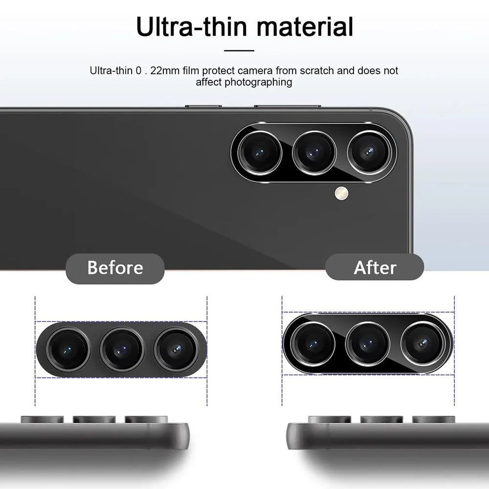 For Samsung Galaxy S23 FE Camera Lens Film Ultra Clear Tempered Glass Lens Protector - 4