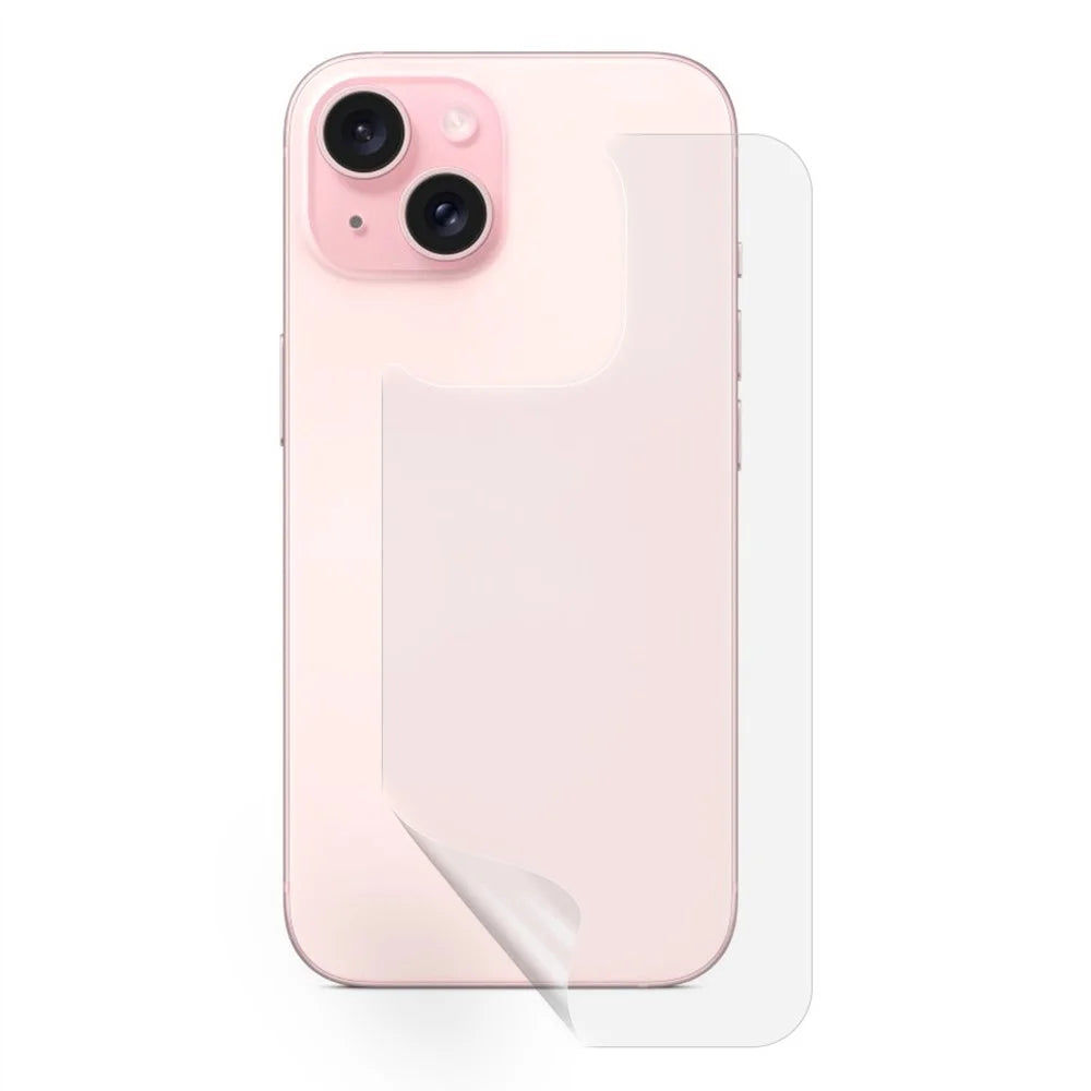 For iPhone 15 Phone Back Protector Hydrogel TPU + PET Full Cover Film - 1