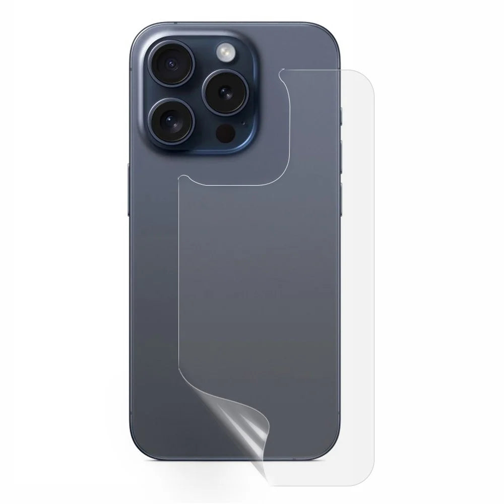 For iPhone 15 Pro Max Phone Back Protector Hydrogel HD Clear TPU + PET Back Cover Film - 1