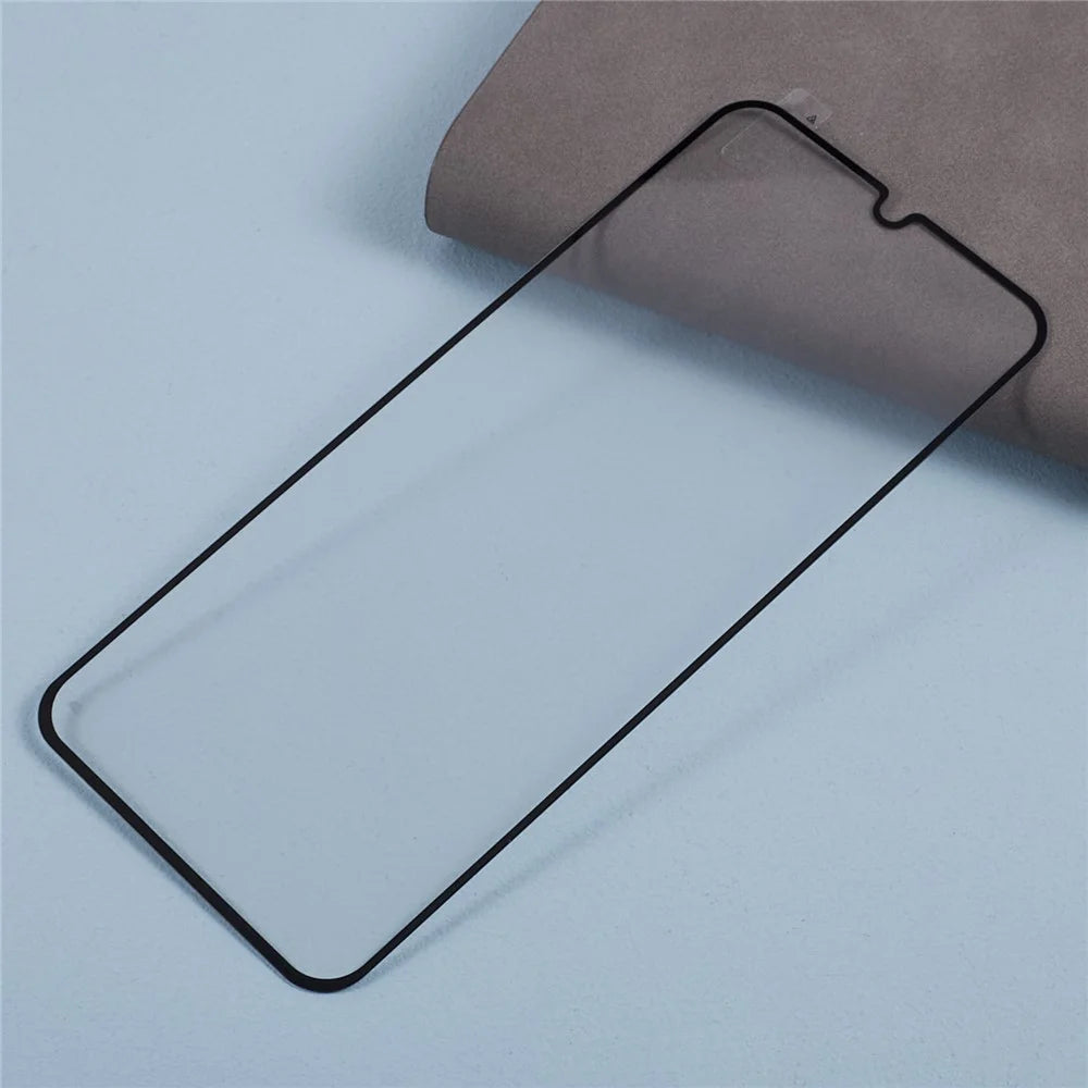 For Samsung Galaxy A15 4G Silk Printing Tempered Glass Film Full Glue Full Screen Protector - 6