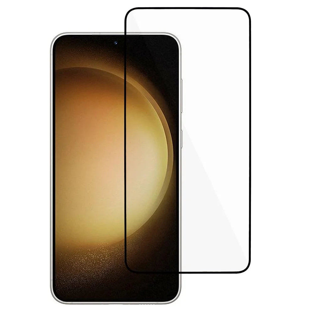 For Samsung Galaxy S24 Tempered Glass Film 0.18mm Silk Printing Full Glue Screen Protector (Fingerprint Unlock Version) - 1