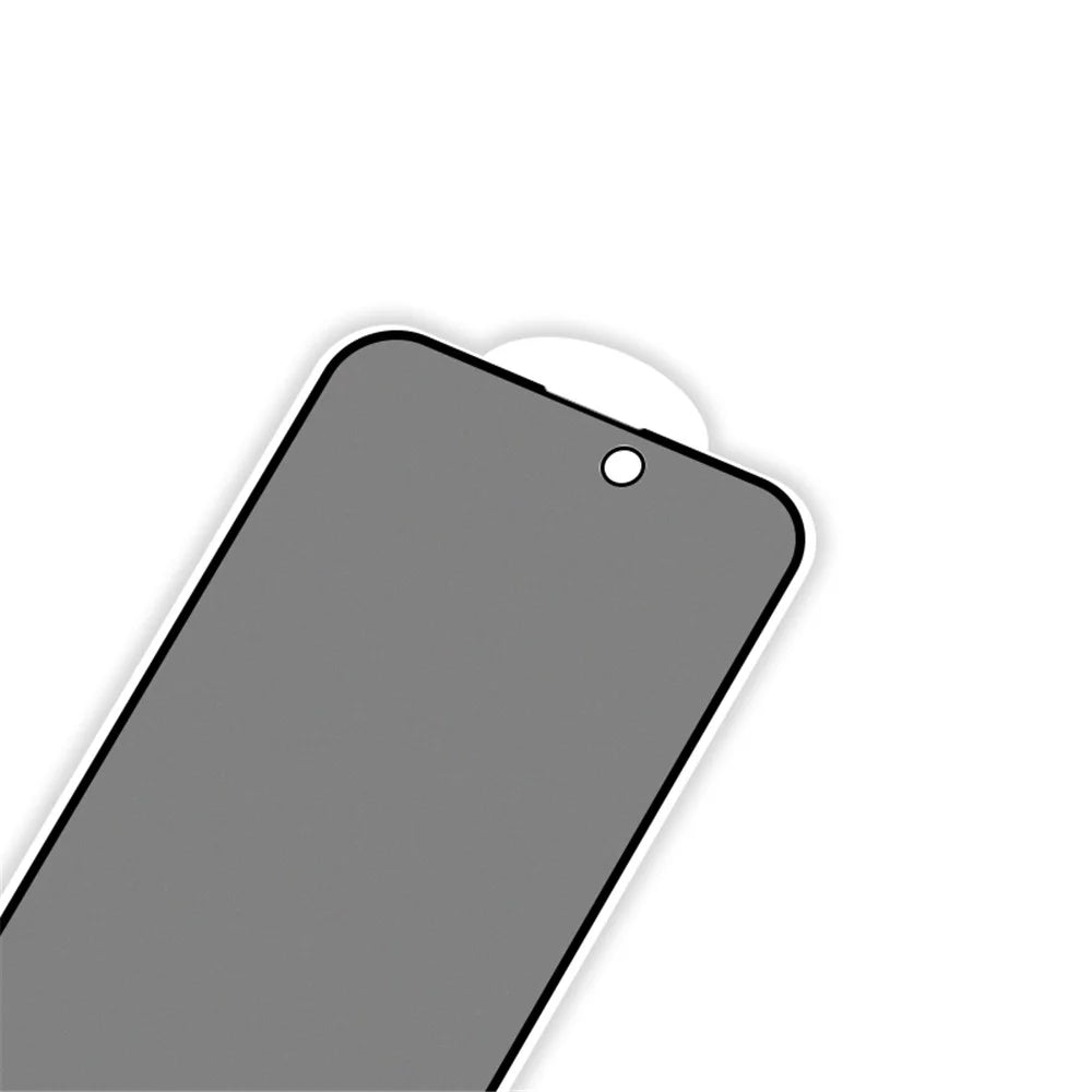 RURIHAI For iPhone 15 Full Screen Protector AG Matte Anti-fingerprint High Aluminum-silicone Glass Anti-spy Film - 6