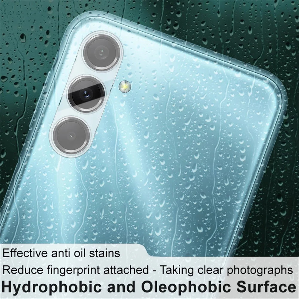 IMAK for Samsung Galaxy M34 5G / F34 5G Integrated Camera Lens Film Tempered Glass Lens Protector + Acrylic Lens Cap - 5