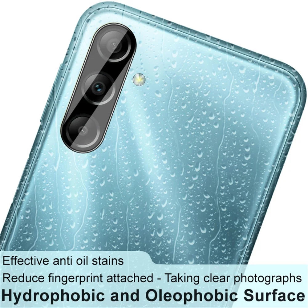 IMAK For Samsung Galaxy M34 5G / F34 5G Camera Lens Protector Integrated Acrylic Lens Cap + Tempered Glass Lens Film (Black Version) - 5