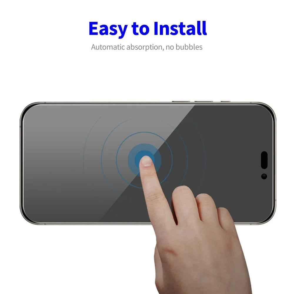 ENKAY HAT PRINCE 5Pcs For iPhone 15 Pro Anti-Spy Full Screen Protector High Aluminium-silicon Glass Film - 7
