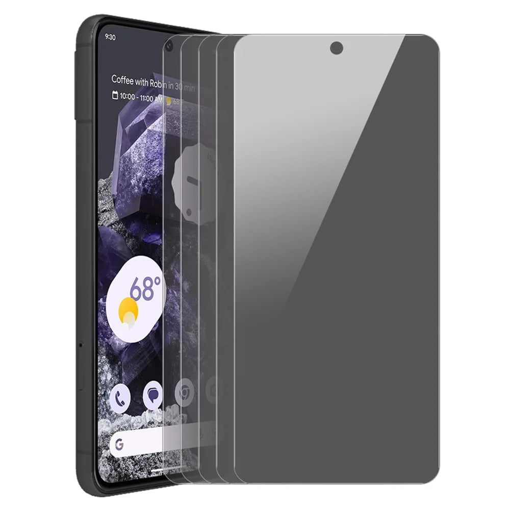 ENKAY HAT PRINCE 5Pcs For Google Pixel 8 Screen Protector Anti-Spy Explosion-Proof Full Cover Film - 1