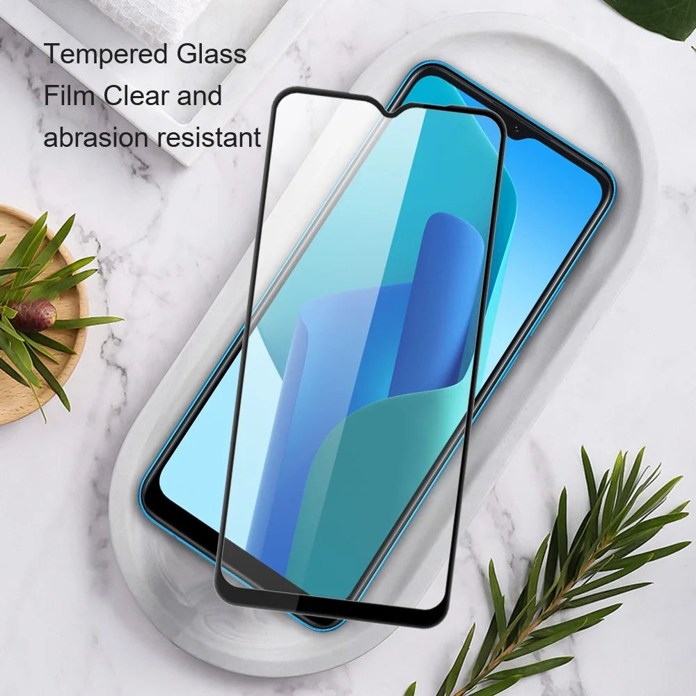 AMORUS 2Pcs For Oppo A38 4G Screen Protector 9H Anti-explosion Tempered Glass Film - Black - 5