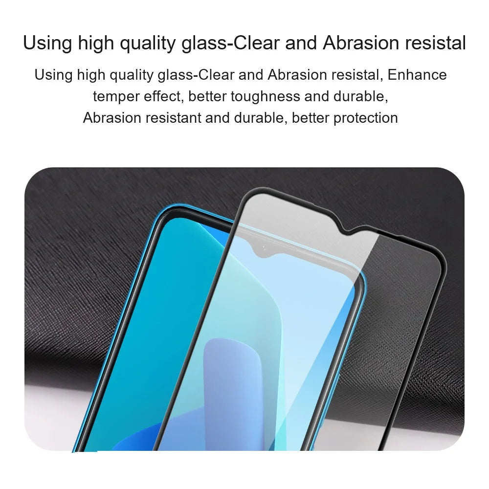 AMORUS 2Pcs For Oppo A38 4G Screen Protector 9H Anti-explosion Tempered Glass Film - Black - 7