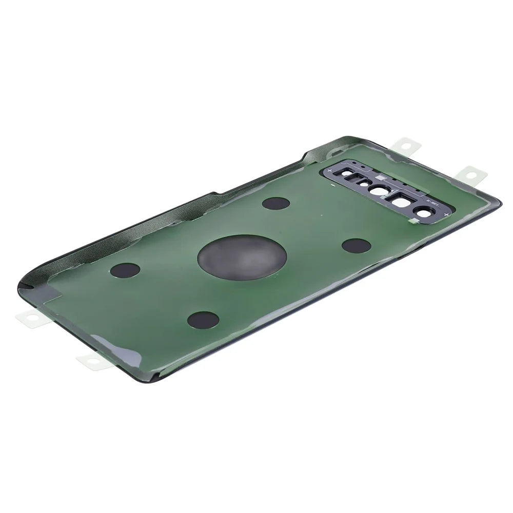 For Samsung Galaxy S10 5G G977 Battery Housing with Adhesive Sticker + Camera Lens Cover (without Logo) - Black - 6