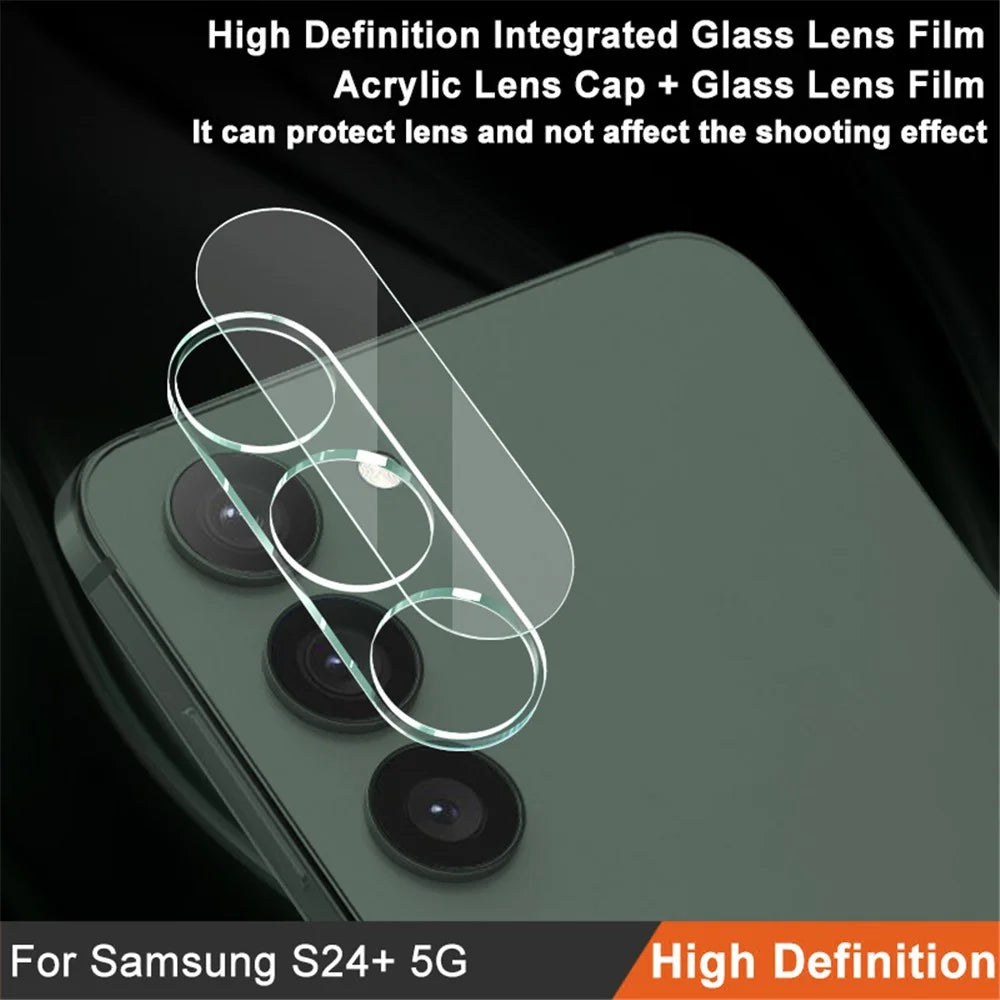 IMAK for Samsung Galaxy S24+ Integrated Camera Lens Protector Tempered Glass + Acrylic Lens Cap Lens Film - 2