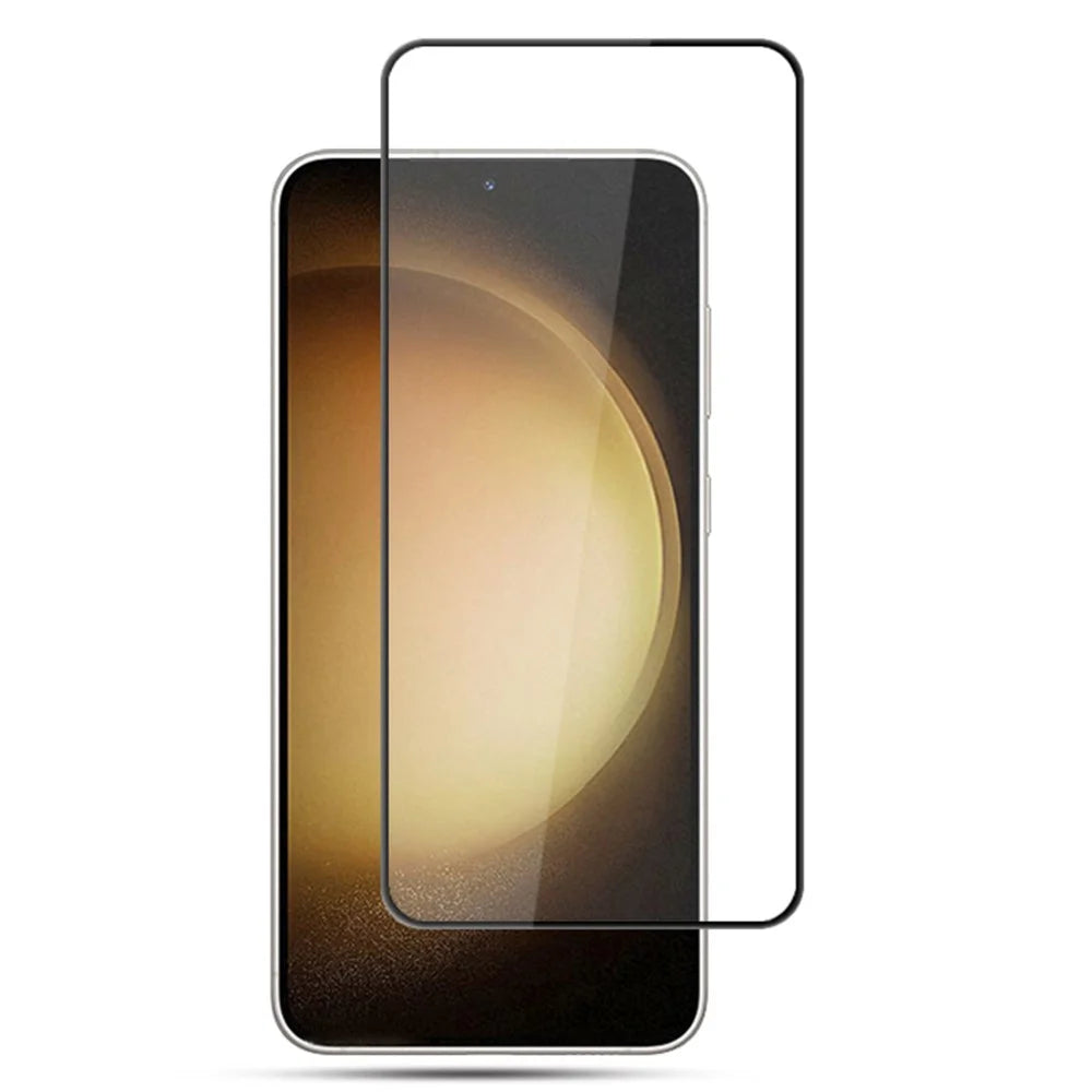 AMORUS For Samsung Galaxy S25+ / S24+ Tempered Glass Screen Protector 9H Full Glue Phone Film - Black - 1
