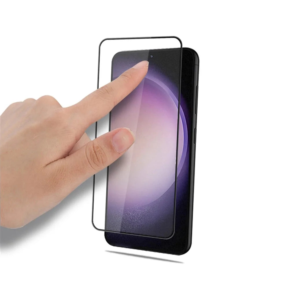 MOCOLO For Samsung Galaxy S25 / S24 Full Screen Protector Full Glue Tempered Glass Film - Black - 3